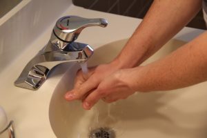 instructie handen wassen 